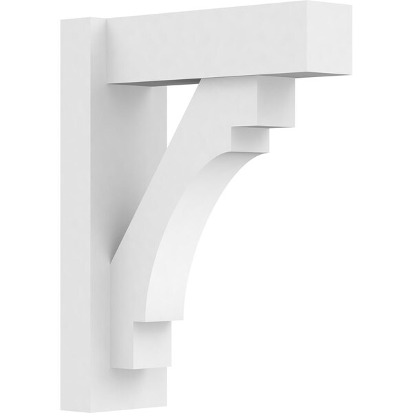 Ekena Millwork Merced Architectural Grade PVC Outlooker with Block Ends, 5"W X 14"D X 18"H OUTP05X14X18MRC05 - main